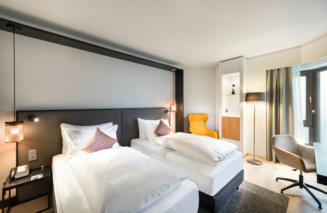 Crowne Plaza Hotel Düsseldorf-Neuss Standardzimmer mit Einzelbetten
